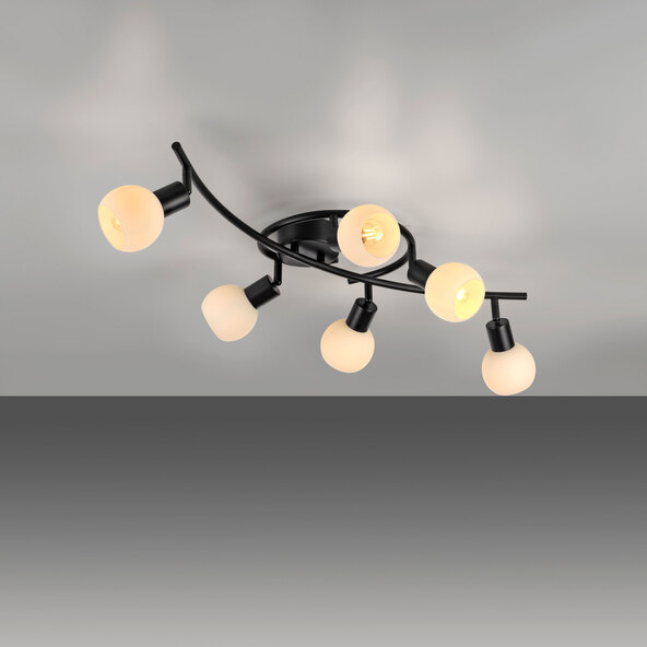 LOKI plafondlamp, incl. 6x E14 fittingen
