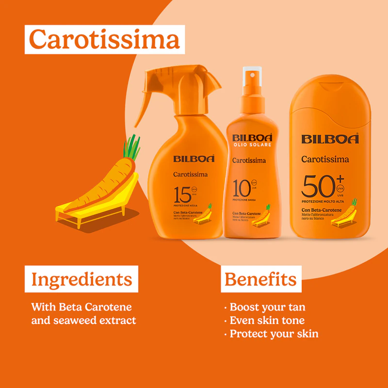 Creme bronzeador Bilboa Carotissima Beta-Carotene Milk