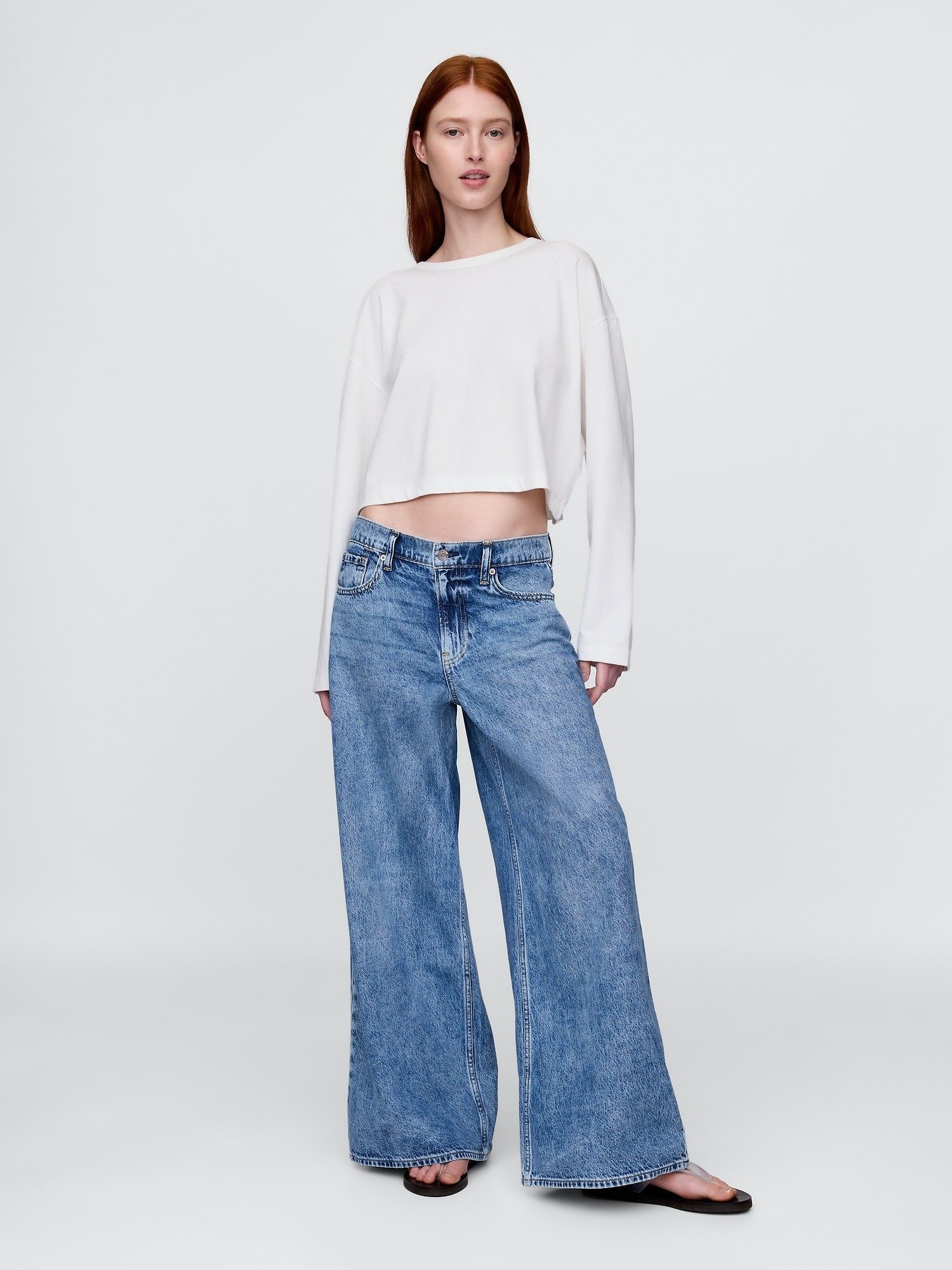 GAP SUPER BAGGY - Relaxte jeans - licht indigo 11