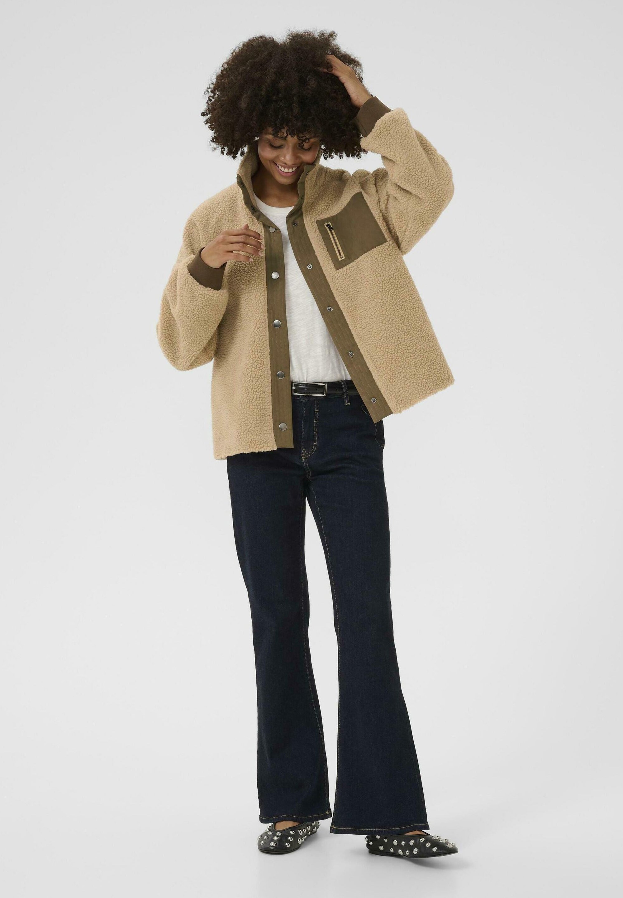 Culture Fleece jas - bruin