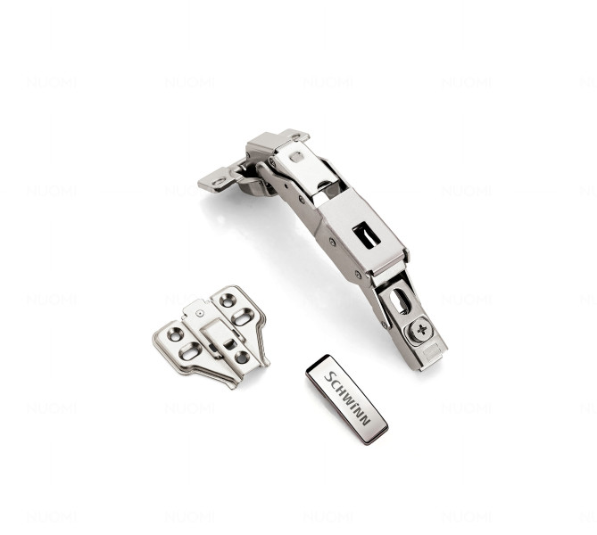 Zawias meblowy Schwinn 165 stopni cichy domyk clip on 4 szt.