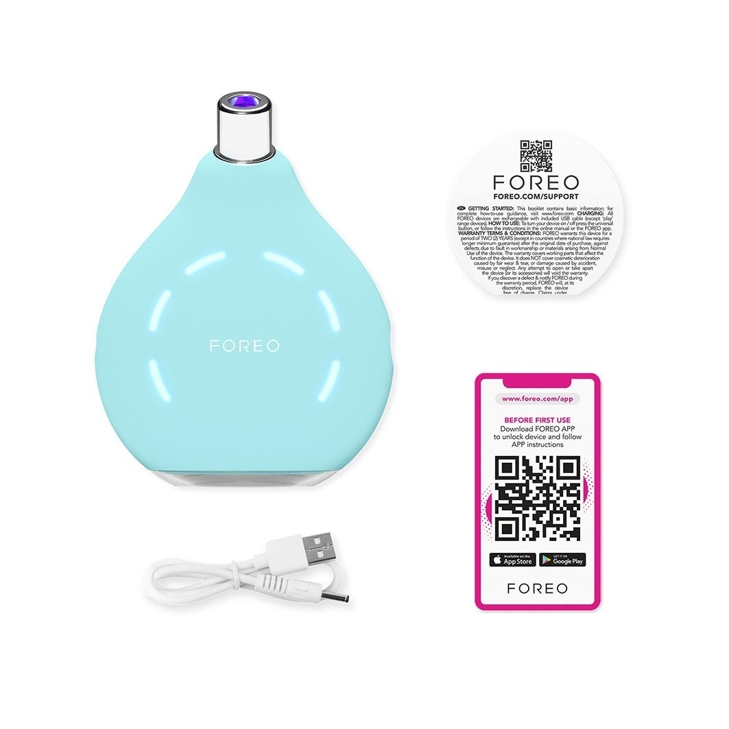 FOREO elektrinis veido masažuoklis KIWI™ porų valiklis ir mėlynos šviesos prietaisas -