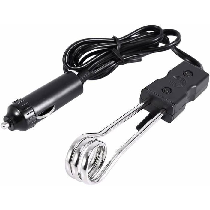 Mini calentador de inmersión de 12V/24V, calentador eléctrico portátil para coche, ideal para viajes, acampadas y picnics.