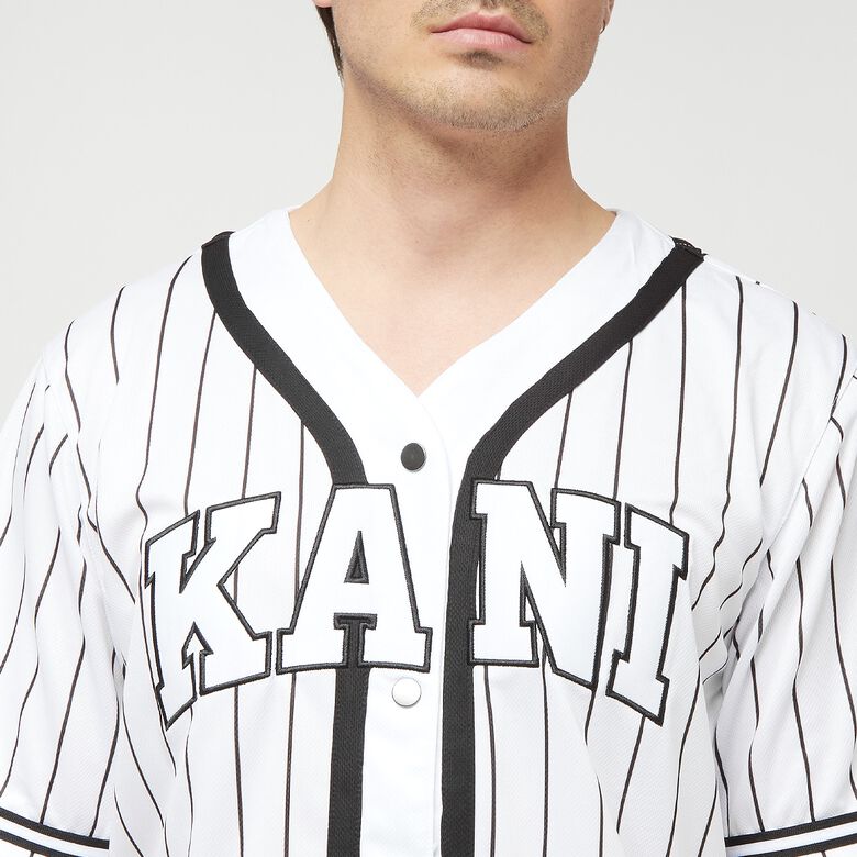 Serif Pinstripe Baseball Shirt