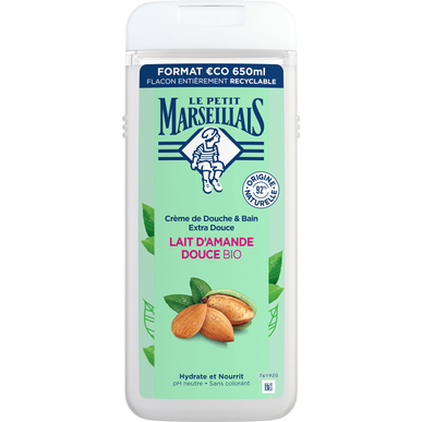Le Petit Marseillais Økologisk søt mandelmelk dusjgelé 650 ml 650 ml