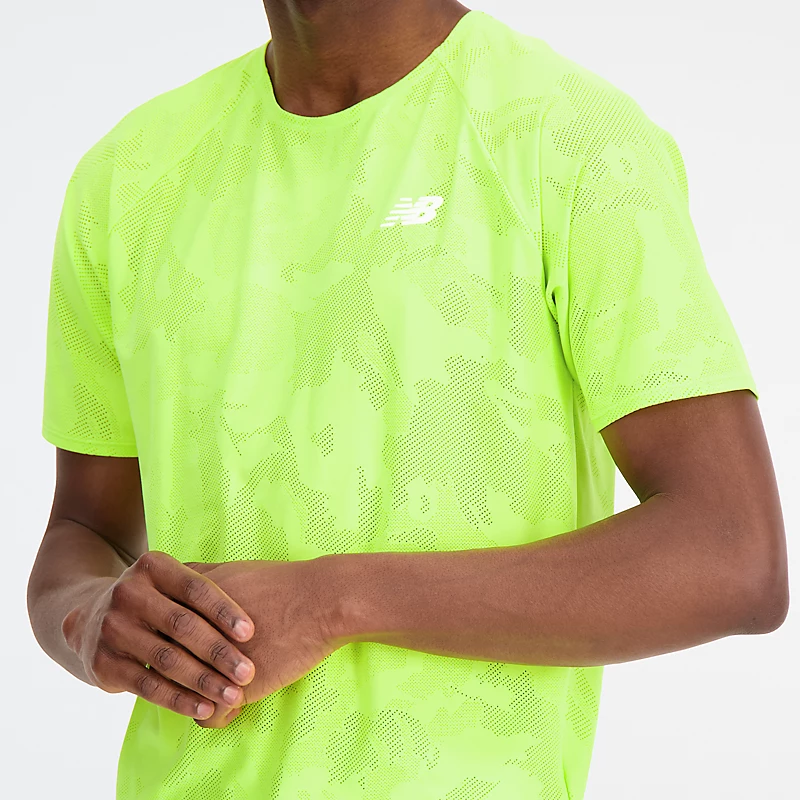 Heren Q Speed Jacquard T-shirt met korte mouwen - THIRTY WATT