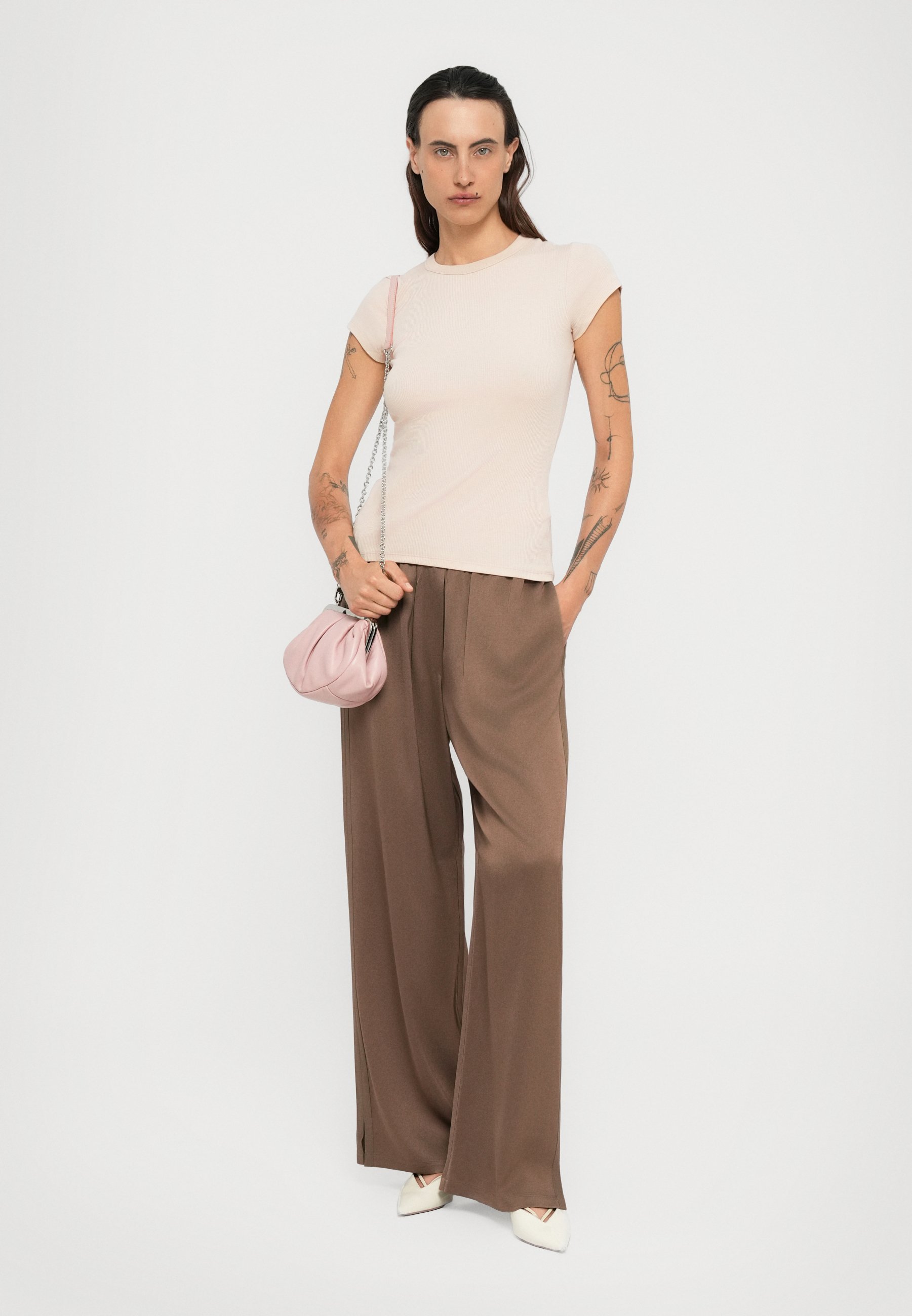 Filippa K FINE TEE - Basic T-shirt - oudroze
