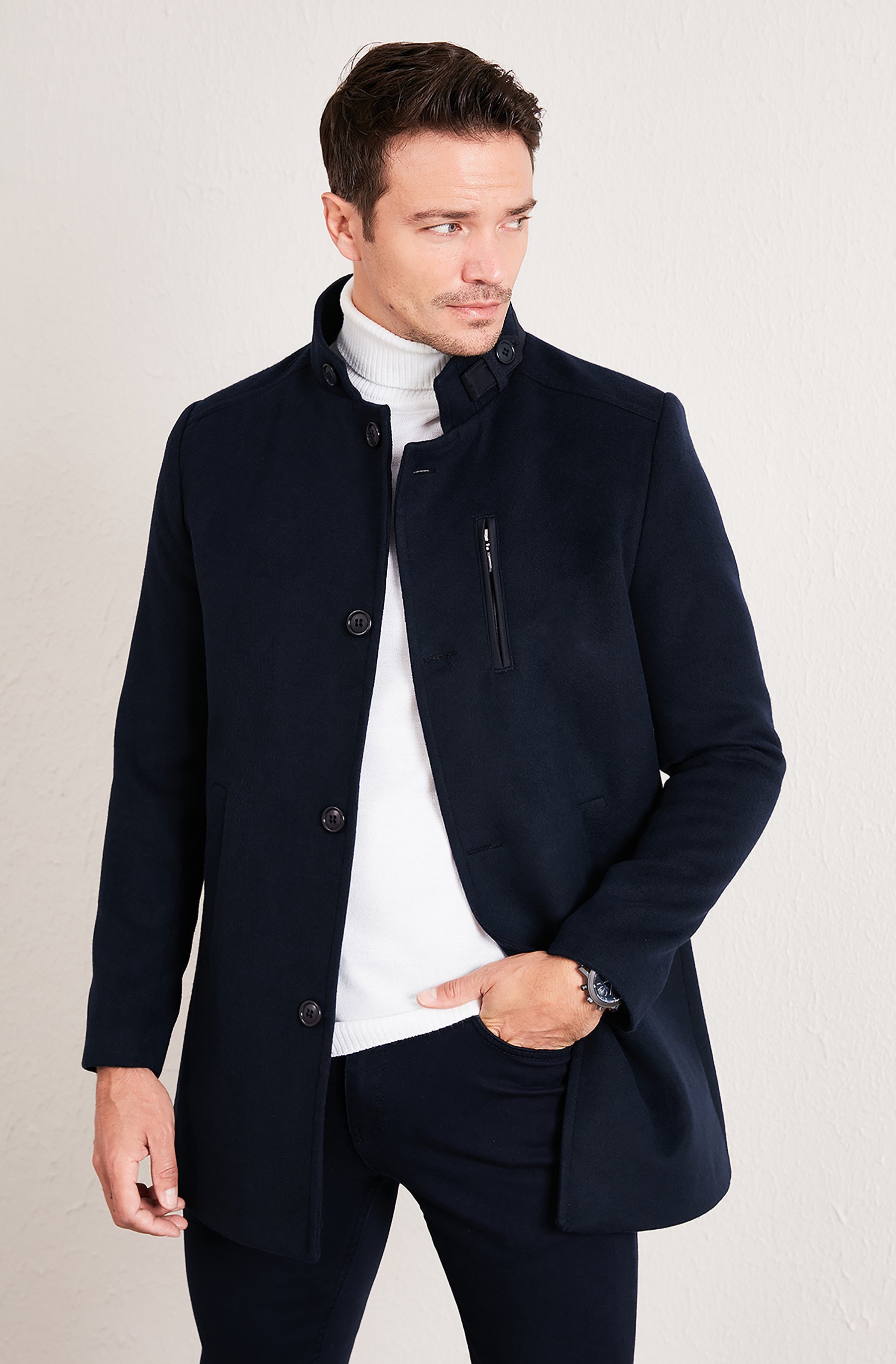 Buratti Kurzmantel – Marineblau