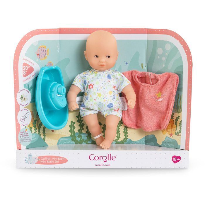 Coffret poupon - COROLLE - Mini bain - 20 cm - Dès 18 mois