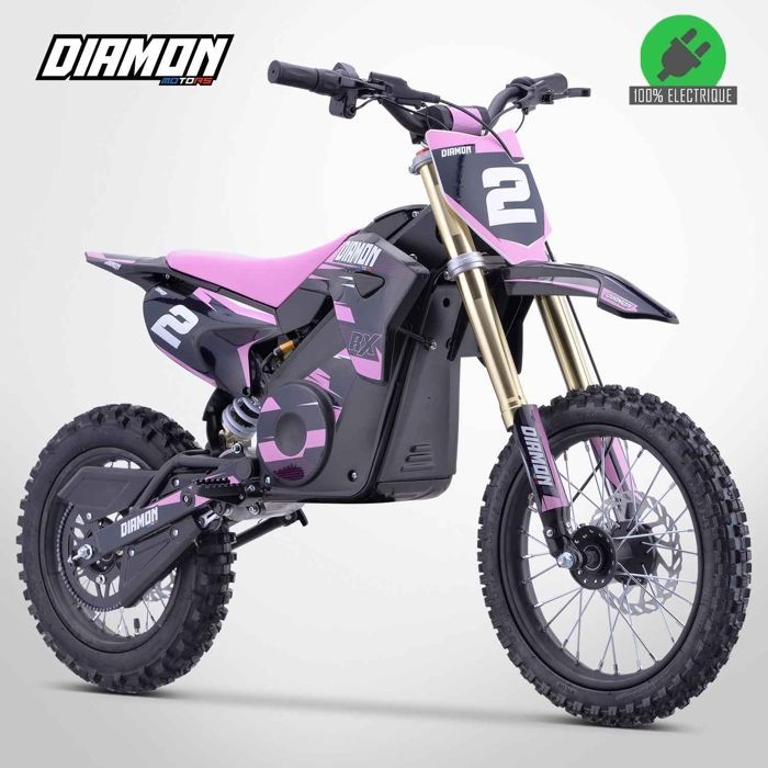 Moto Enfant Électrique 2000W / Moto cross ORION 2000W / 14/12 / Rose
