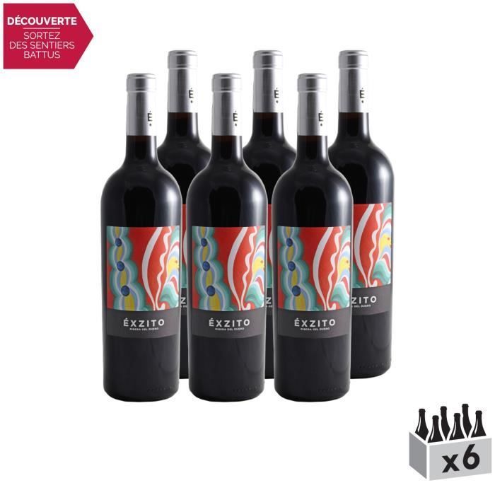 Ribera-Del-Duero Exzito Tinto 2017 - Caja de 6 x 75cl - Pico Cuardo - Vino Tinto AOC - Origen: España - Variedad de Uva: Tempranillo