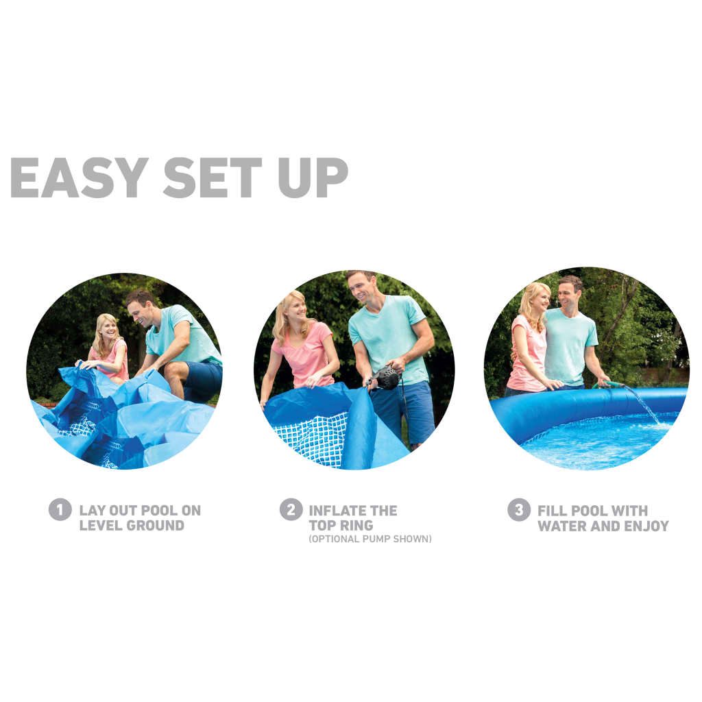  Piscina Intex Easy Set com sistema de filtragem