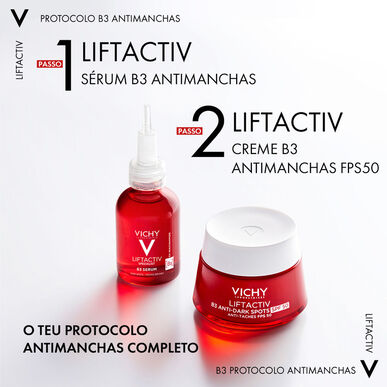 Vichy Liftactiv B3 tummia läiskiä ehkäisevä SPF50 -tahroja ja ryppyjä ehkäisevä voide niasiiniamidilla SPF50 50 ml 50 ml