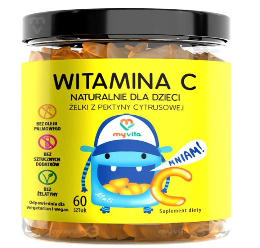 MyVita Witamina C Dzieci i Dorośli Naturalne Żelki 60 sztuk