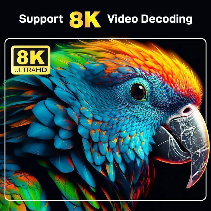 Android TV Box TV98 ATV, OUTUOTWQ Android 14 TV BOX Amlogic S905W2 Video 8K 4GB RAM 32GB ROM WiFi 2.4G/5G Compatibile con Netflix ecc.