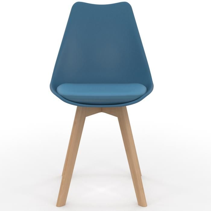 IDMARKET Lot de 6 chaises de salle à manger SARA scandinaves bleu x2, gris clair, gris foncé x2, jaune