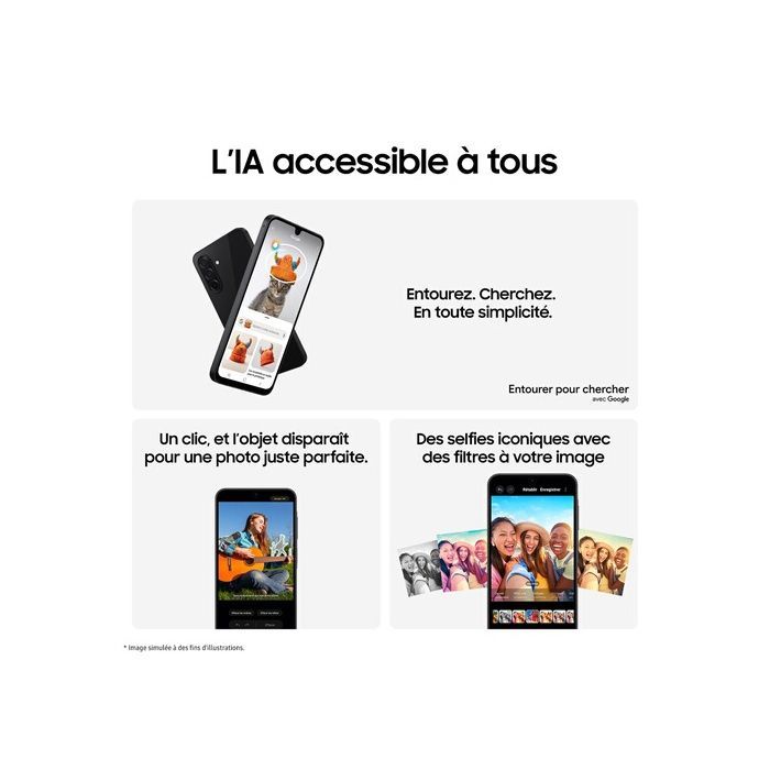 Smartphone - SAMSUNG - Galaxy A26 - 256 GB - 8 GB de RAM - 5G - Pantalla Super AMOLED de 6,7