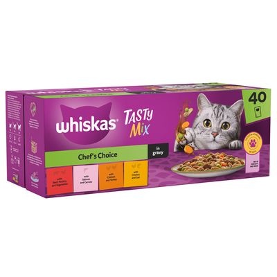 Whiskas 1+ Tasty Mix Επιλογή του Σεφ σε Σάλτσα