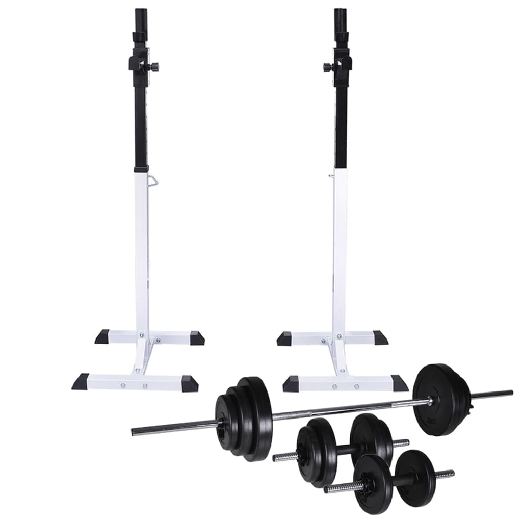 Soporte De Barra De Pesas Vidaxl