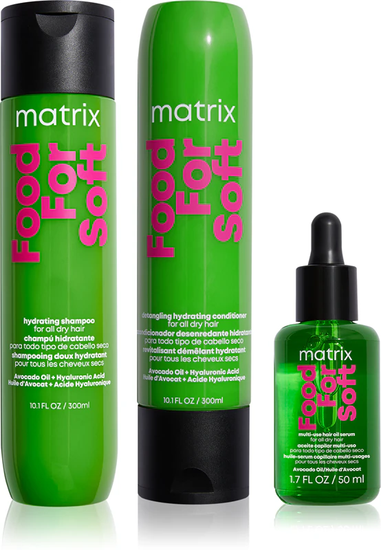 Matrix Food For Soft, embalagem prática e intensamente hidratante.
