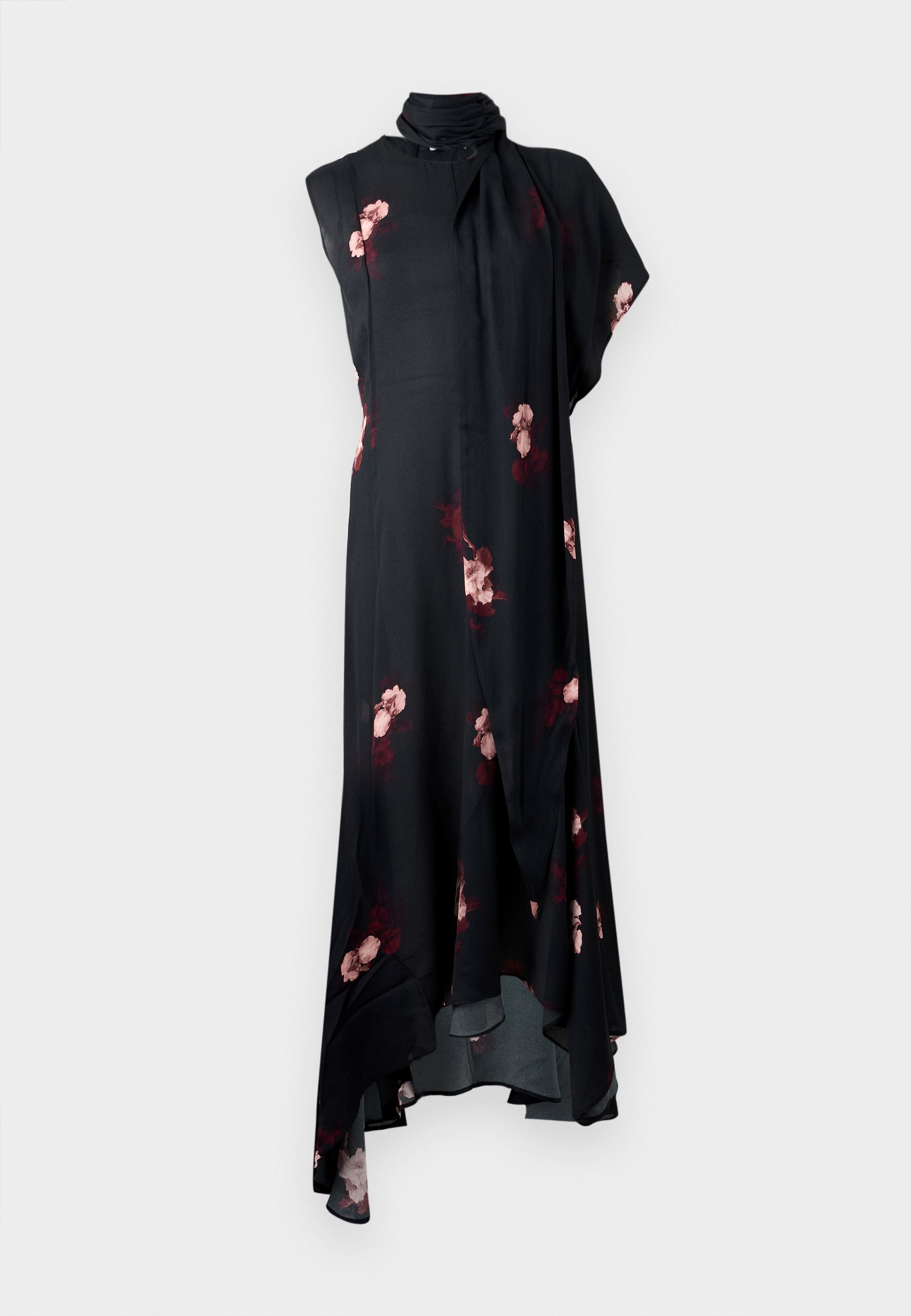 Rodebjer LOTTA BOUQUET - Maxi-jurk - donkerpaars/zwart