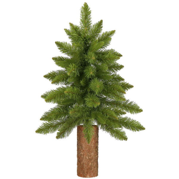 Sztuczna choinka na pniu 90 cm jodła mini drzewko świąteczne
