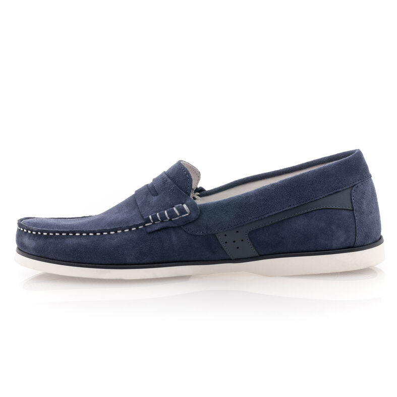 Mocasines/zapatos náuticos azules para hombre