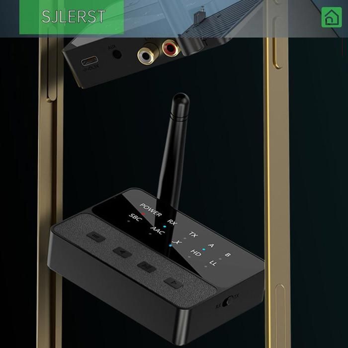 sjlerst récepteur 5.3 Émetteur et Récepteur , Adaptateur de Son sans Fil avec Entrées de Type C AUX video videoprojecteur