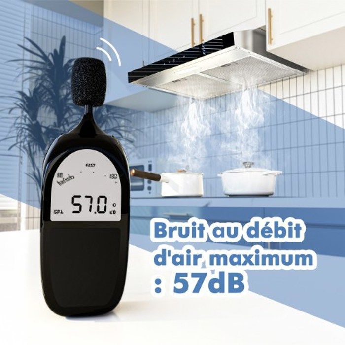 FIREGAS 60cm under-cabinet extractor hood, extraction and recirculation with CC130 filter, touchscreen control