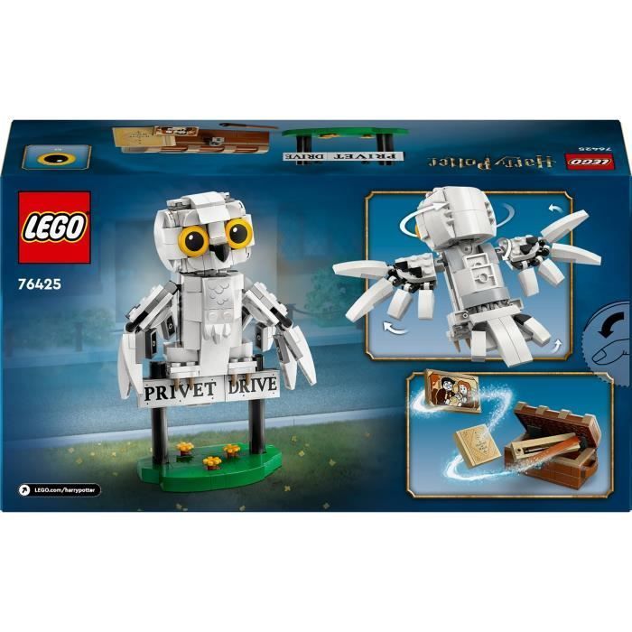 LEGO Harry Potter 76425 Hedwig op Privet Drive 4, bouwset voor kinderen