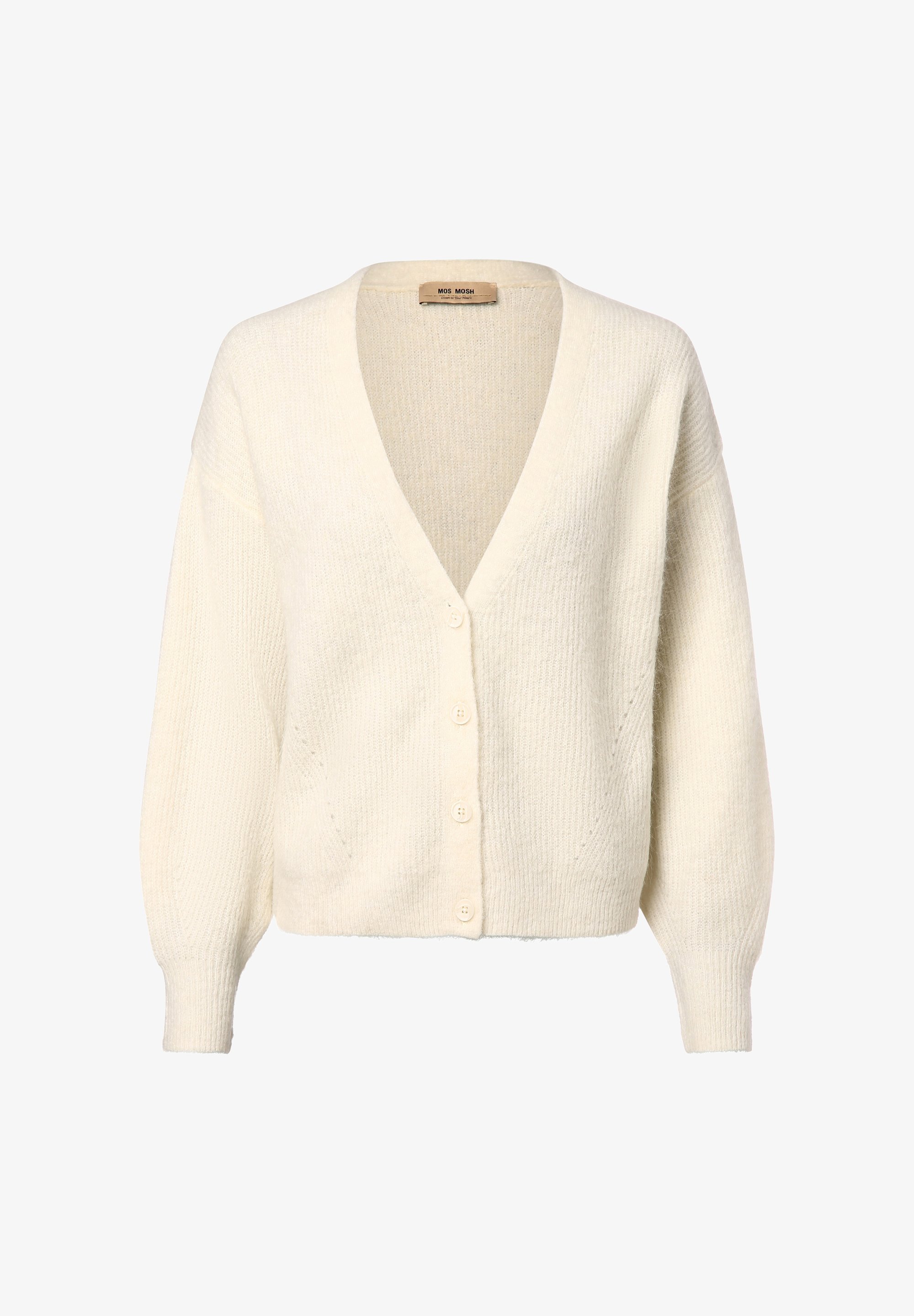 Mos Mosh THORA V-NECK - Cardigan - ecru