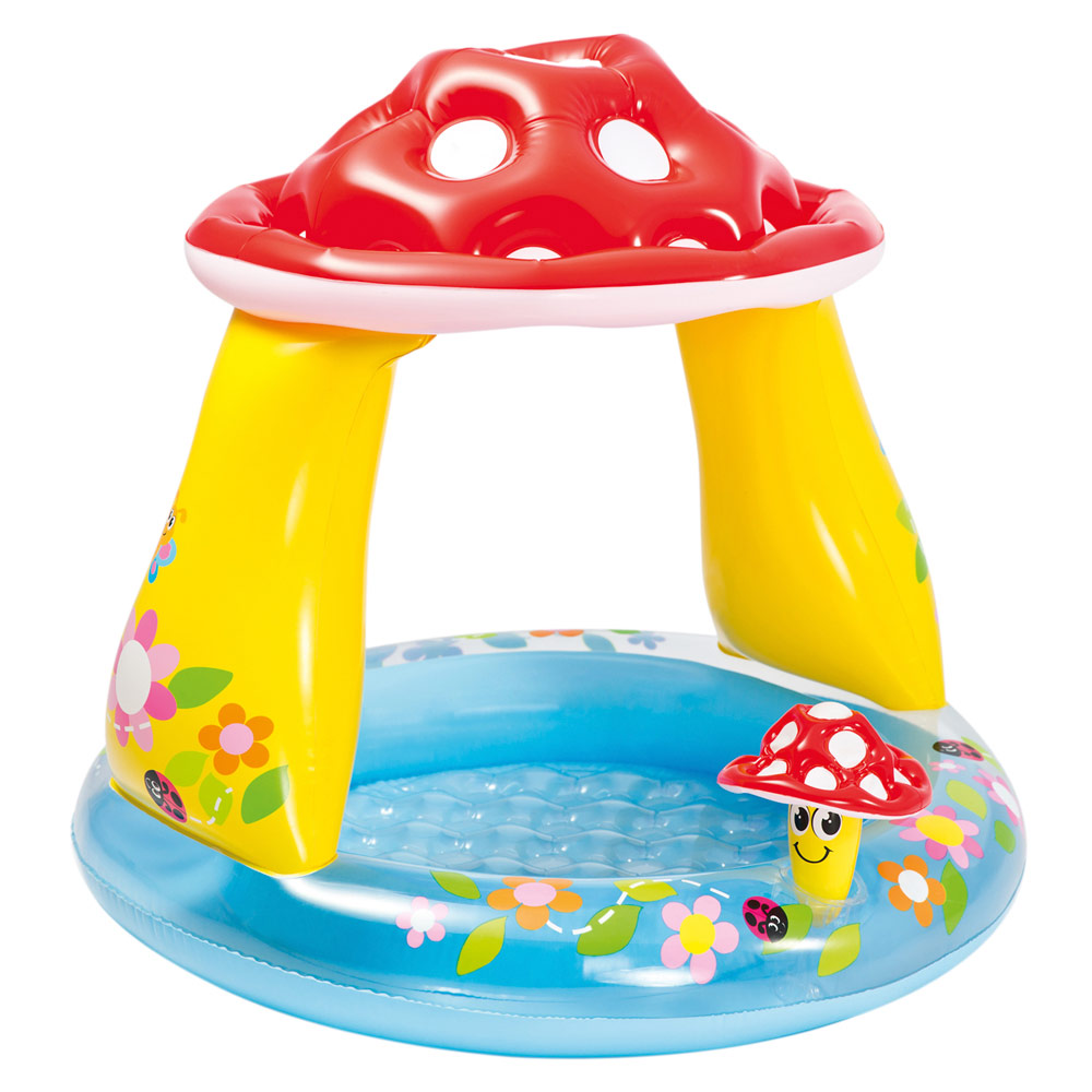 Intex Inflatable Baby Pool with Mushroom-Shaped Sunshade
