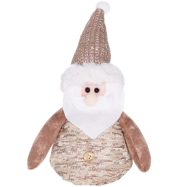 Mikołaj 22 cm krasnal świąteczny, gnom brązowy