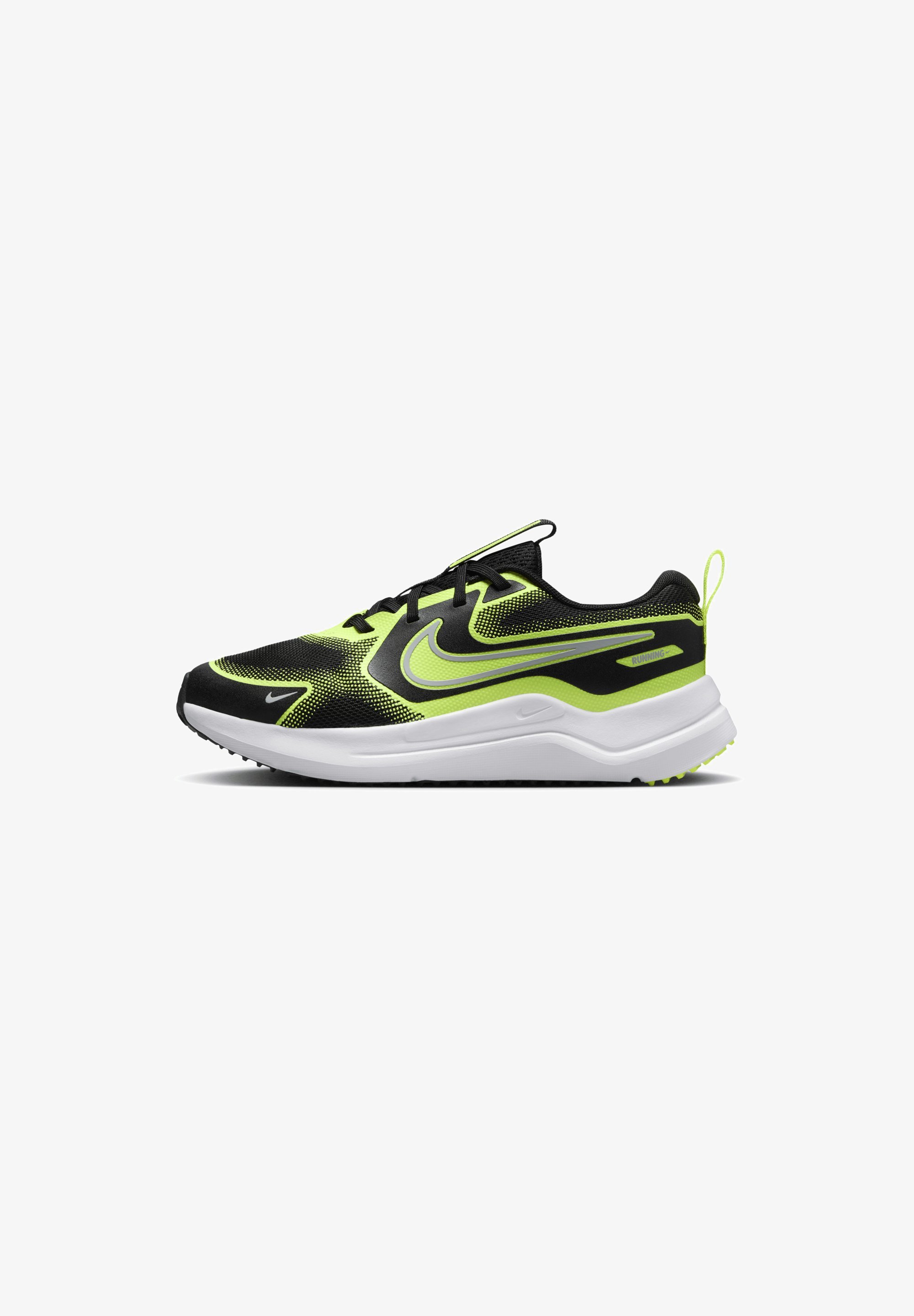 Nike Performance COSMIC UNISEX - Straßenlaufschuhe - Schwarz Volt Wolfsgrau