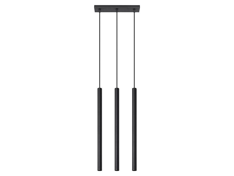 Lampa wisząca Pastelo 3-punktowa stalowa czarna