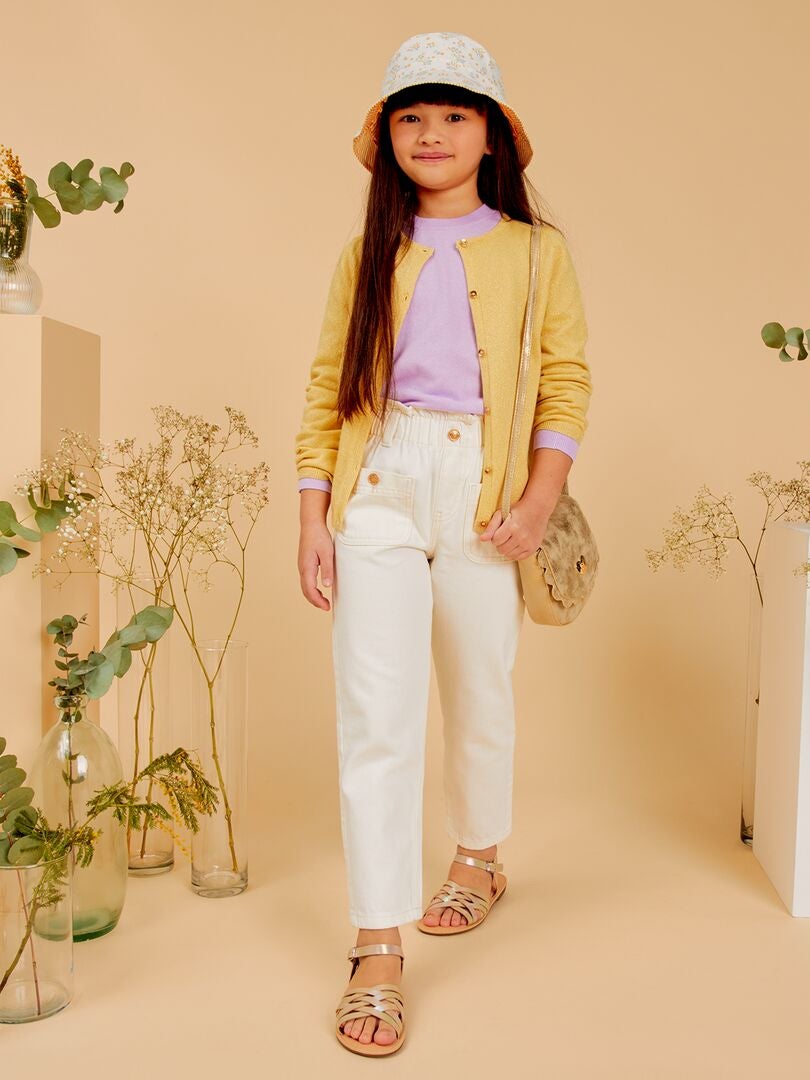 Mom fit jeans - WIT