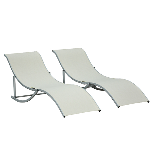  hopfällbara solstolar Outsunny 84b-540cw