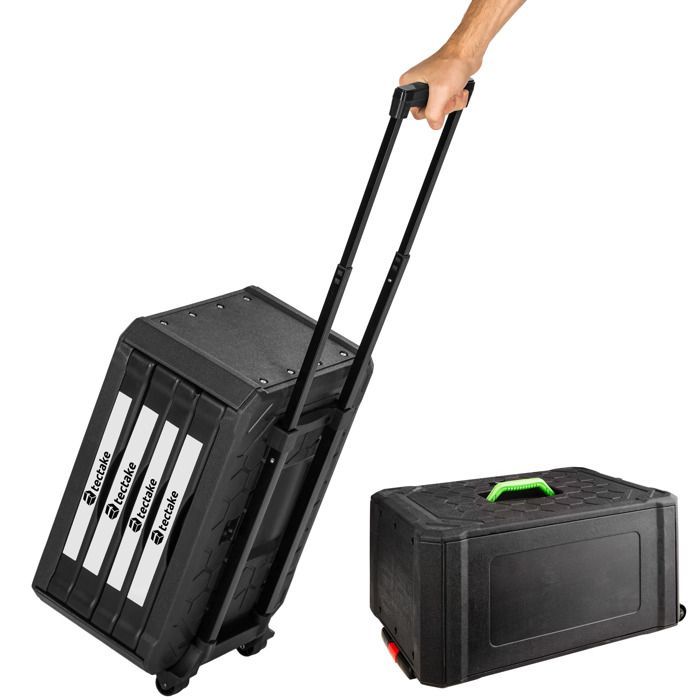 Caisse à outils - TECTAKE - Caisse à outils GÉRARD en plastique de 899 pièces sur 4 niveaux - Noir