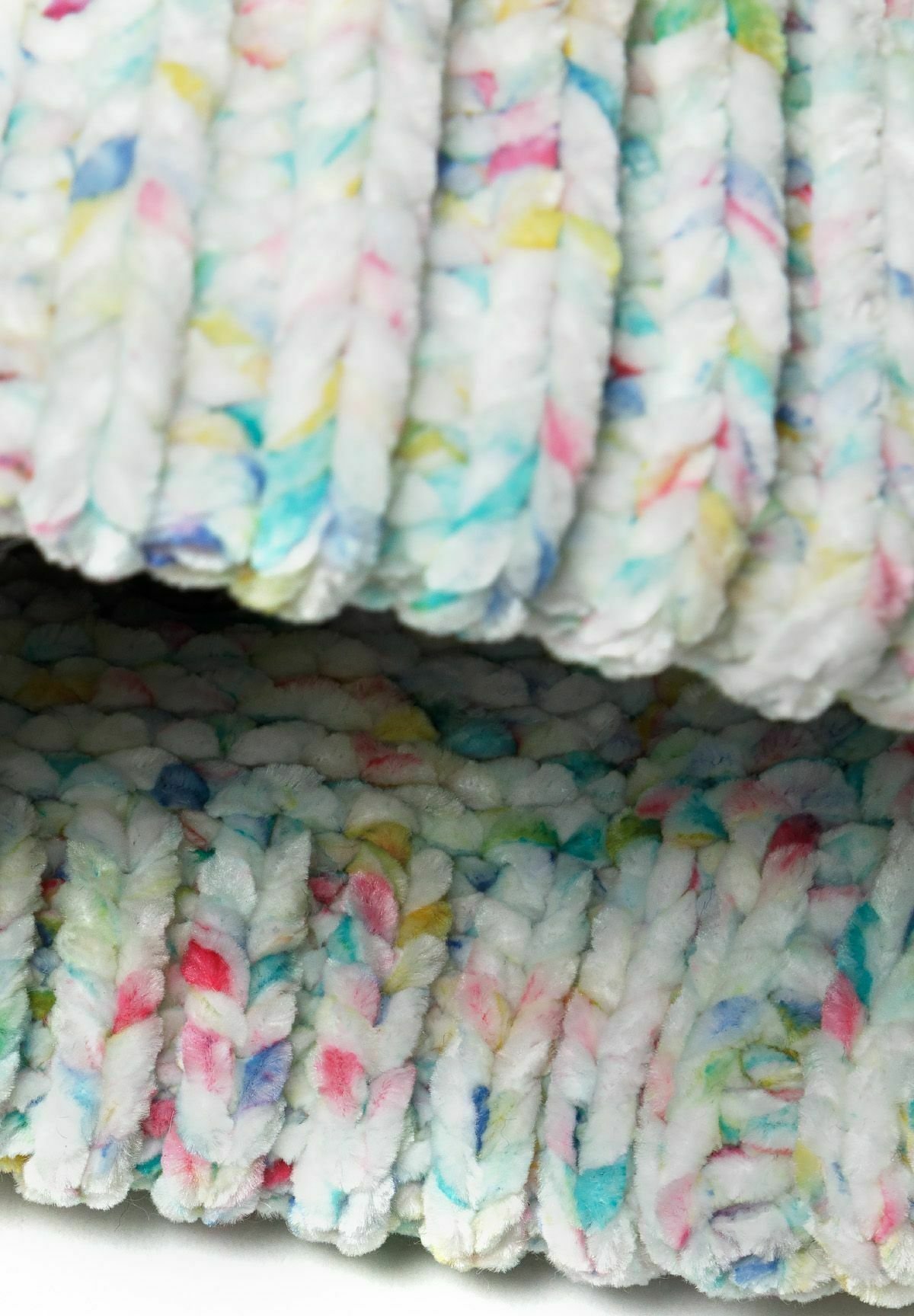 Conjunto de chenille Minoti - Luvas - branco-creme