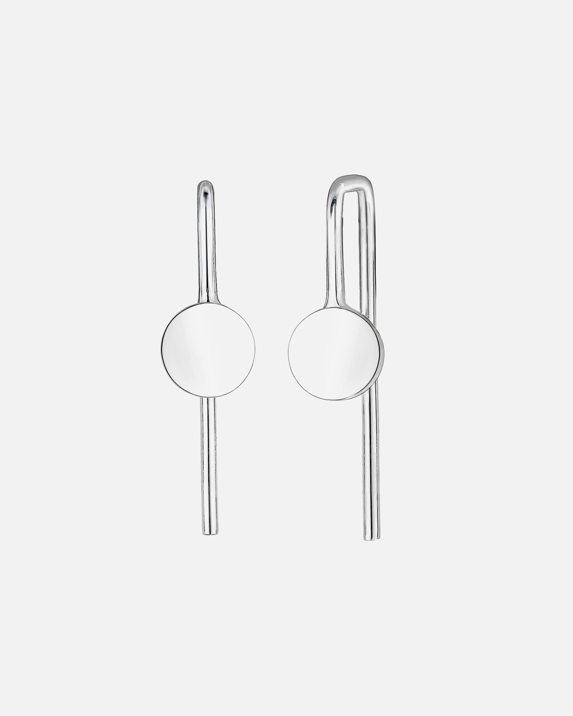 Elli Plaquettes Géo Basic Minimal Boucles d'Oreille Femme - (925/1000) Argent