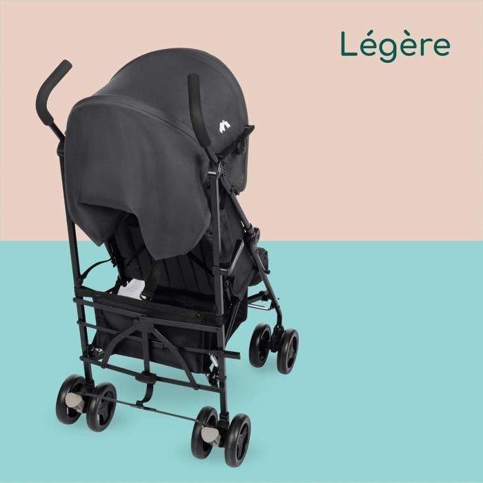 BEBECONFORT RAINBOW Kinderwagen, 2. Stufe, leicht, einfach zusammenklappbar, mehrfach verstellbar, 6 Monate bis 4 Jahre, bis 22 kg, Mineral Graphit
