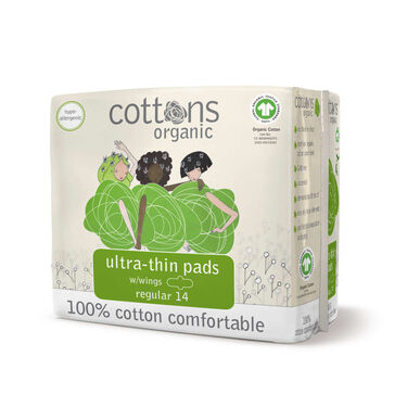 Cottons ultratynne bind med vinger, vanlige, 14 enheter.