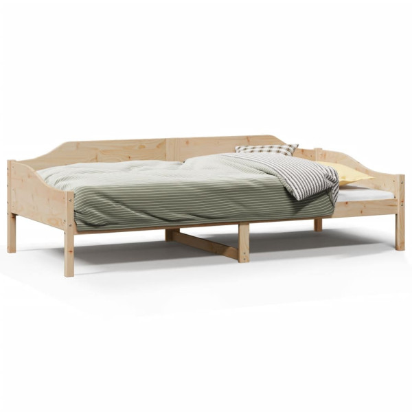 Łóżko Drewniane Rama Łóżka Sofa Brązowe Do Sypialni Pokoju 90x190 cm