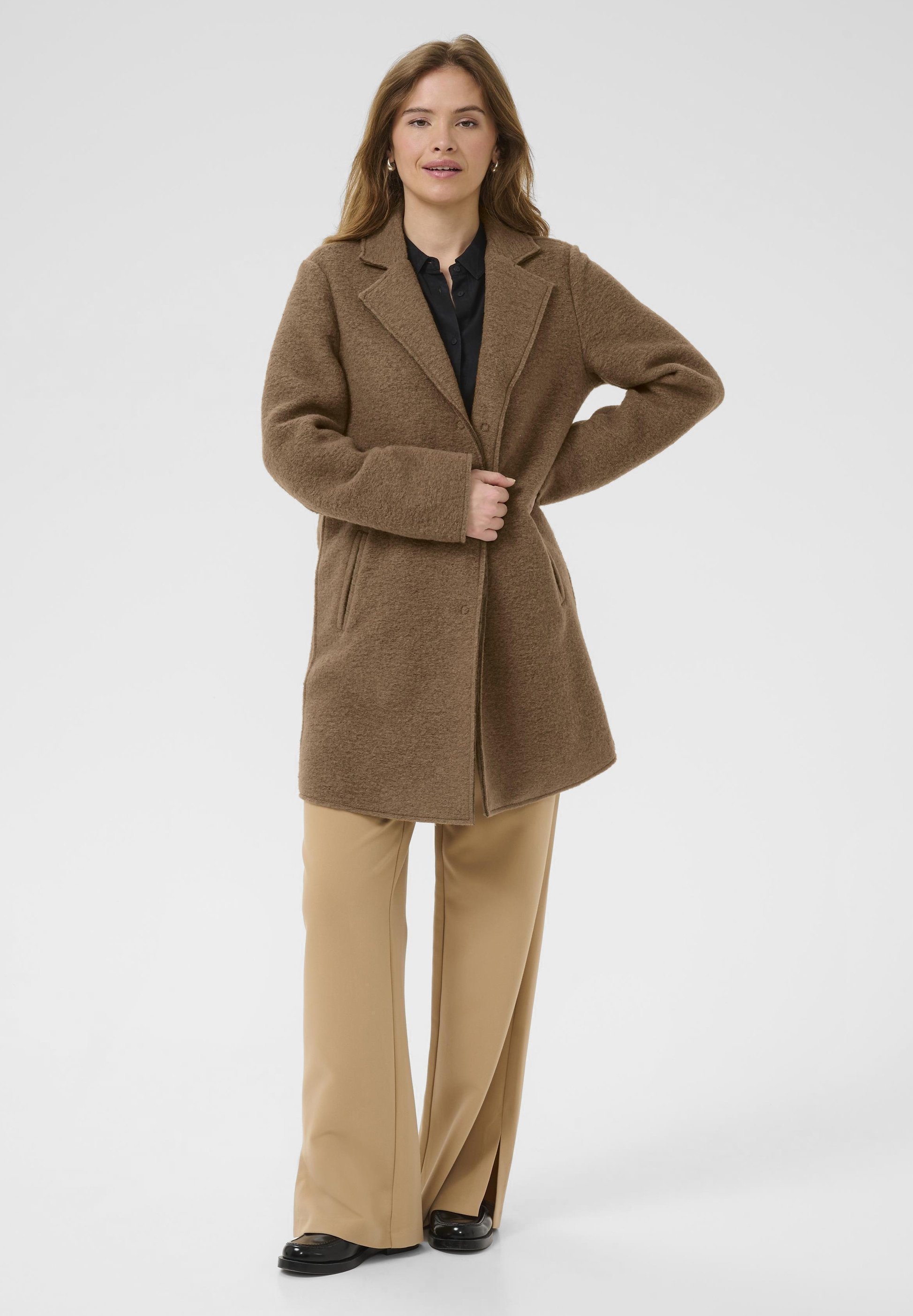 Manteau court Culture - caramel