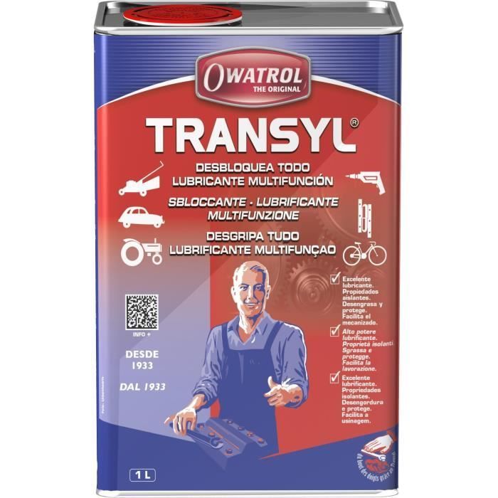 OWATROL TRANSYL Óleo Penetrante Multiuso e Lubrificante - Aerossol - 1L