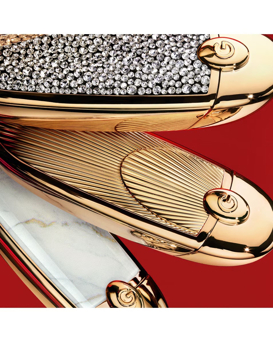 GUERLAIN ROUGE G Elegantiškas dėklas su dvigubu veidrodėliu