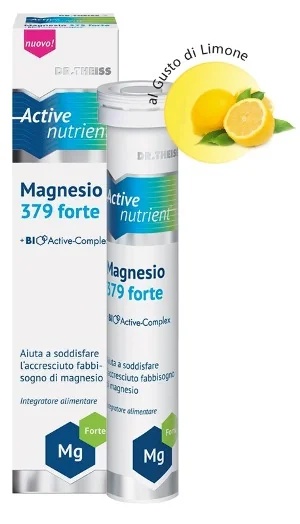 DR. THEISS Dr. Theiss Active Nutrient Magnesium 379 Forte Voedingssupplement met mineraalzout 20 tabletten Voedingssupplement met mineraalzout