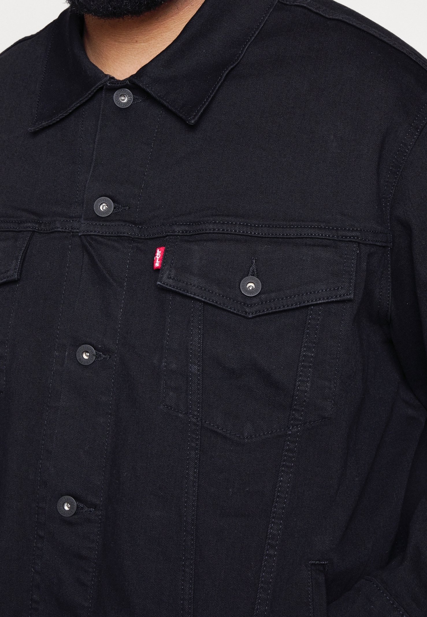 Džínová bunda Levi's® Plus - černá