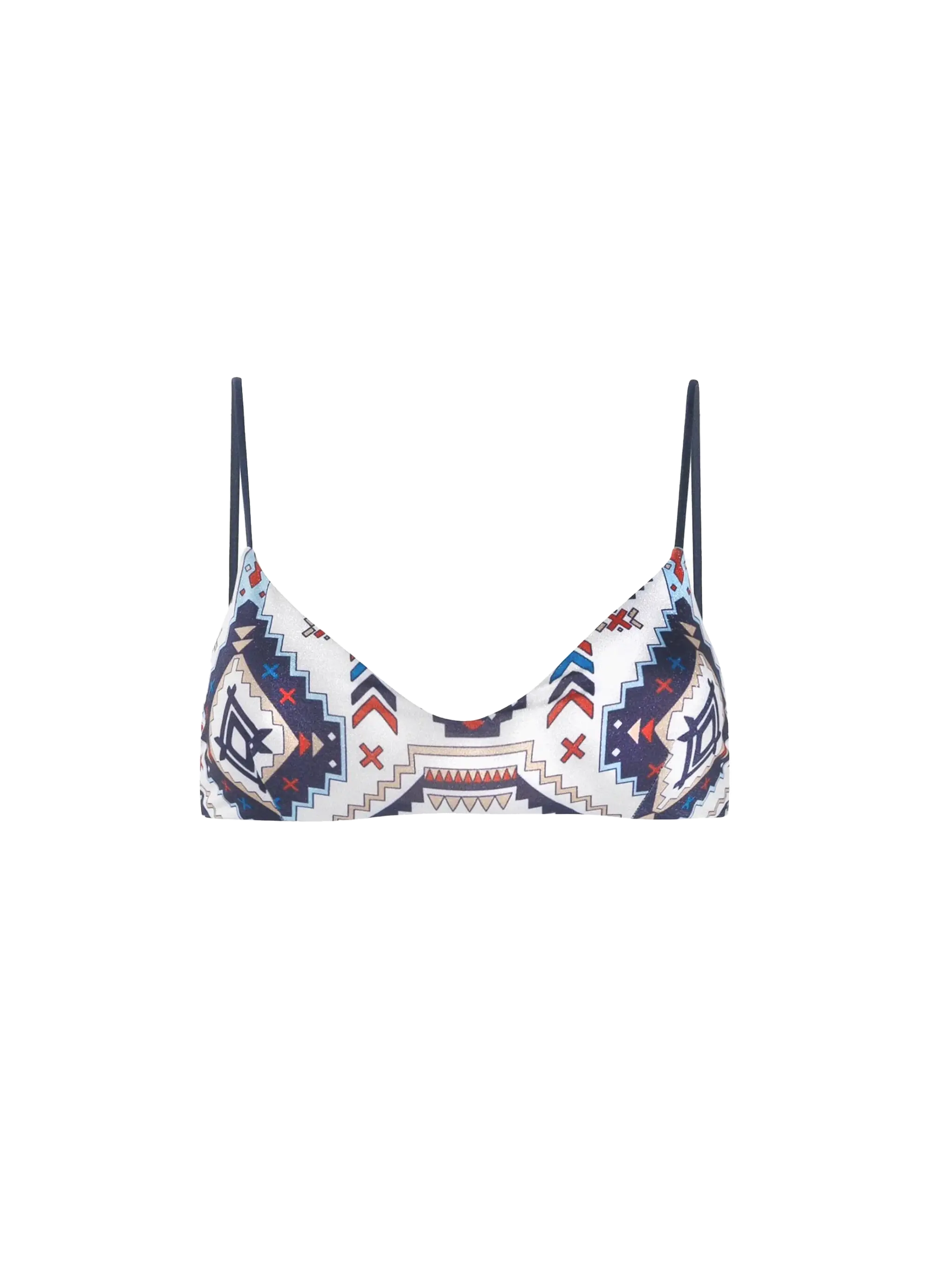 Bralettetop voor dames met Azteekse glitterprint