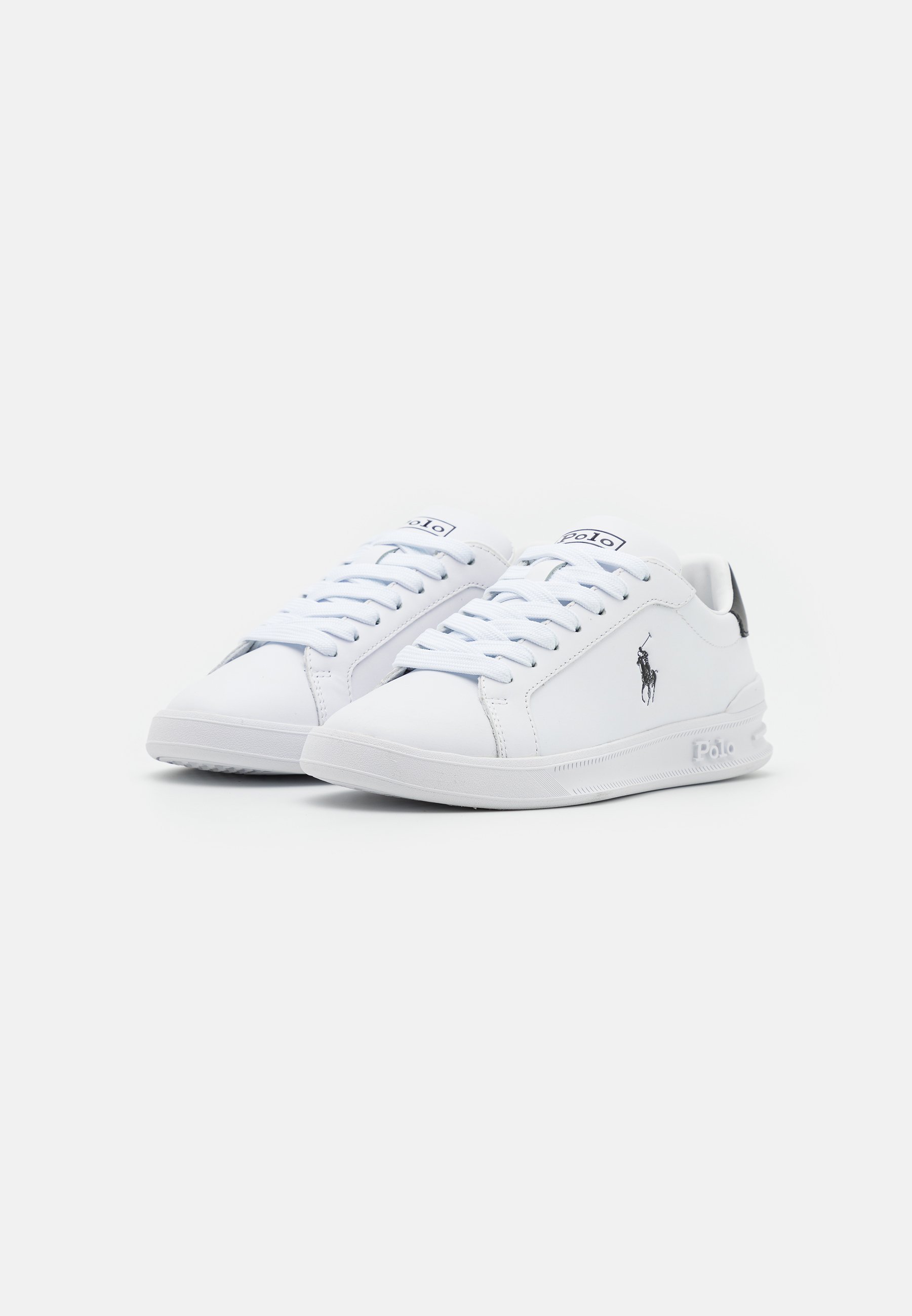 Polo Ralph Lauren HERITAGE COURT II leren sneakers unisex - Sneakers - wit/zwart